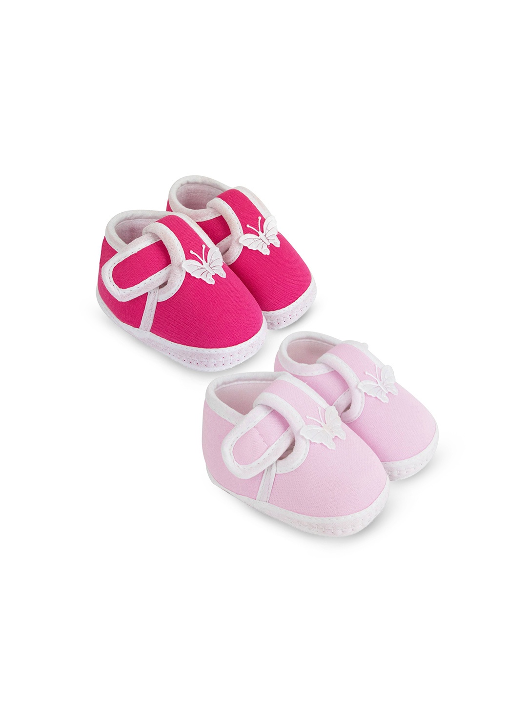

BAESD Unisex Pack Of 2 Kids Cotton Booties, Pink