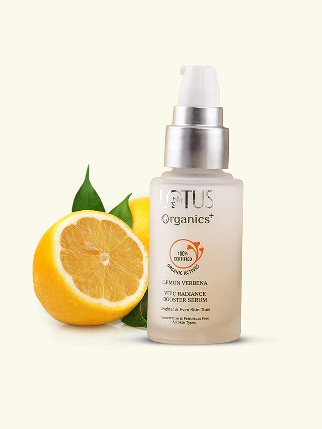 

Lotus Organics+ Vitamin - C Radiance Booster Serum- 30ml, White