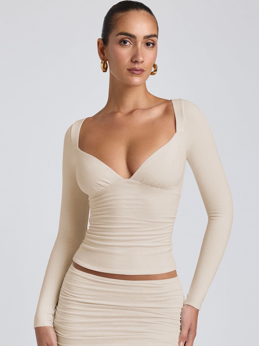 

HERE&NOW Crop Top, Beige