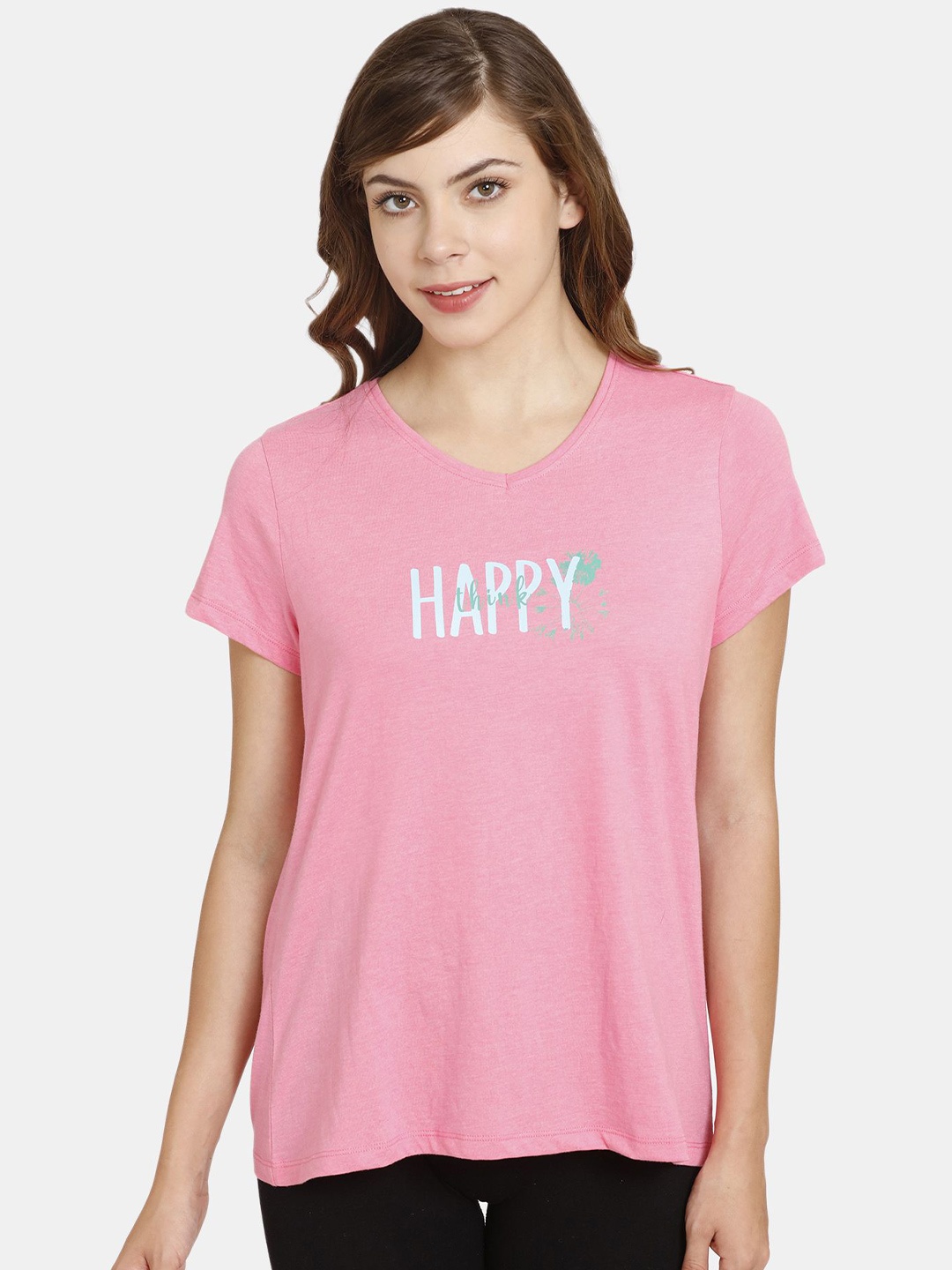 

Rosaline by Zivame Print Top, Pink