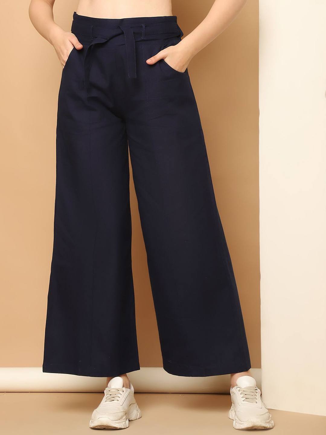 

Purple State Women Trousers, Navy blue