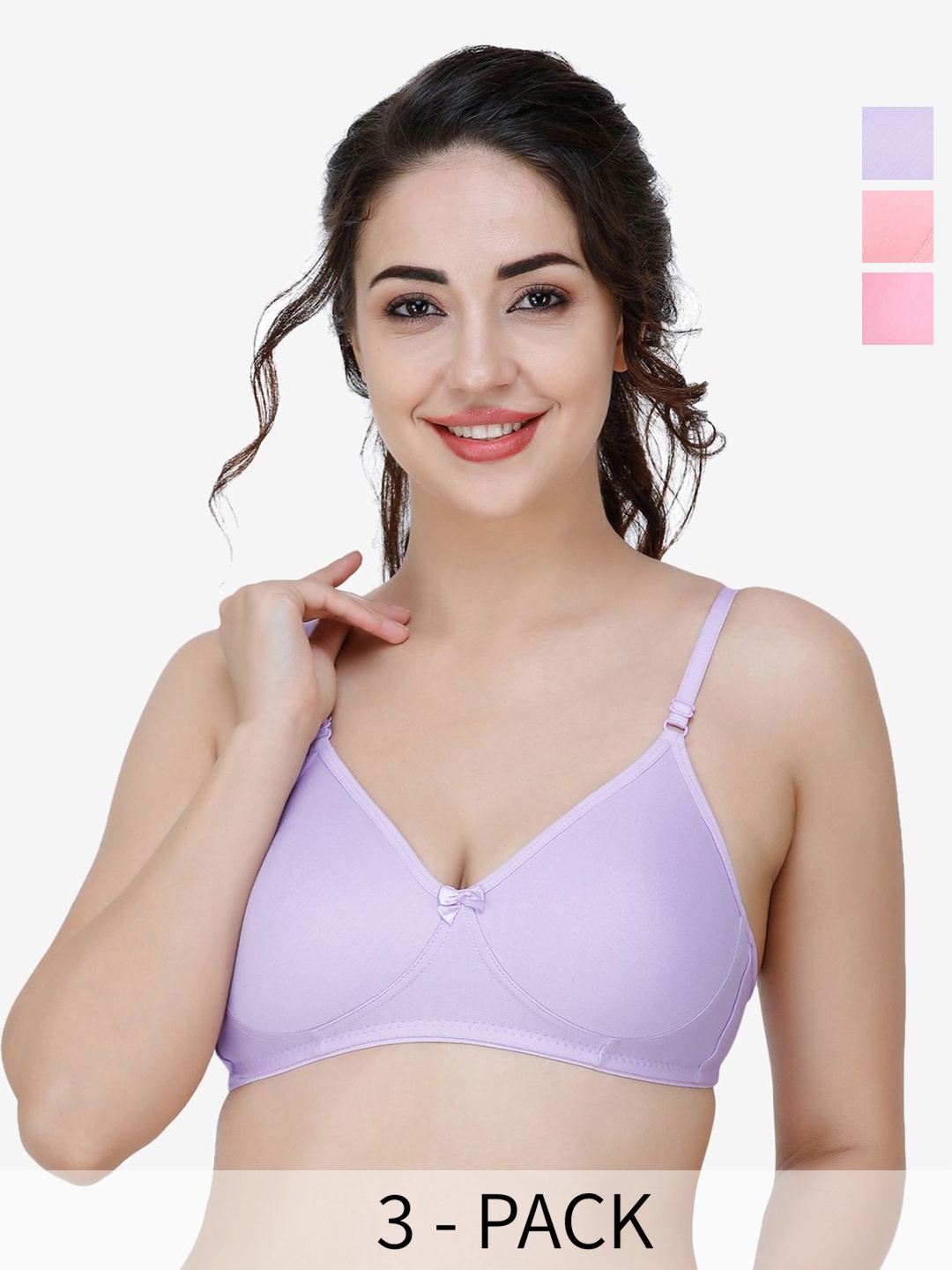 

Docare Full Coverage cotton Bra, Pink