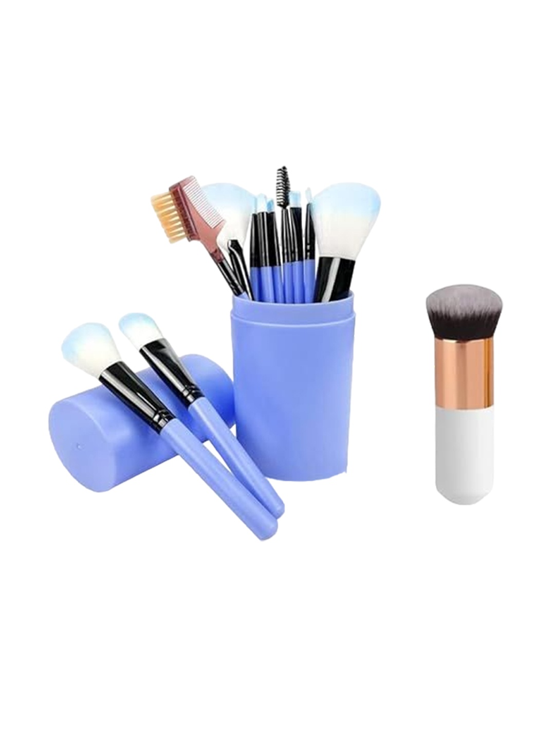 

YELGO Set Of 13 Makeup Brush Set, Blue