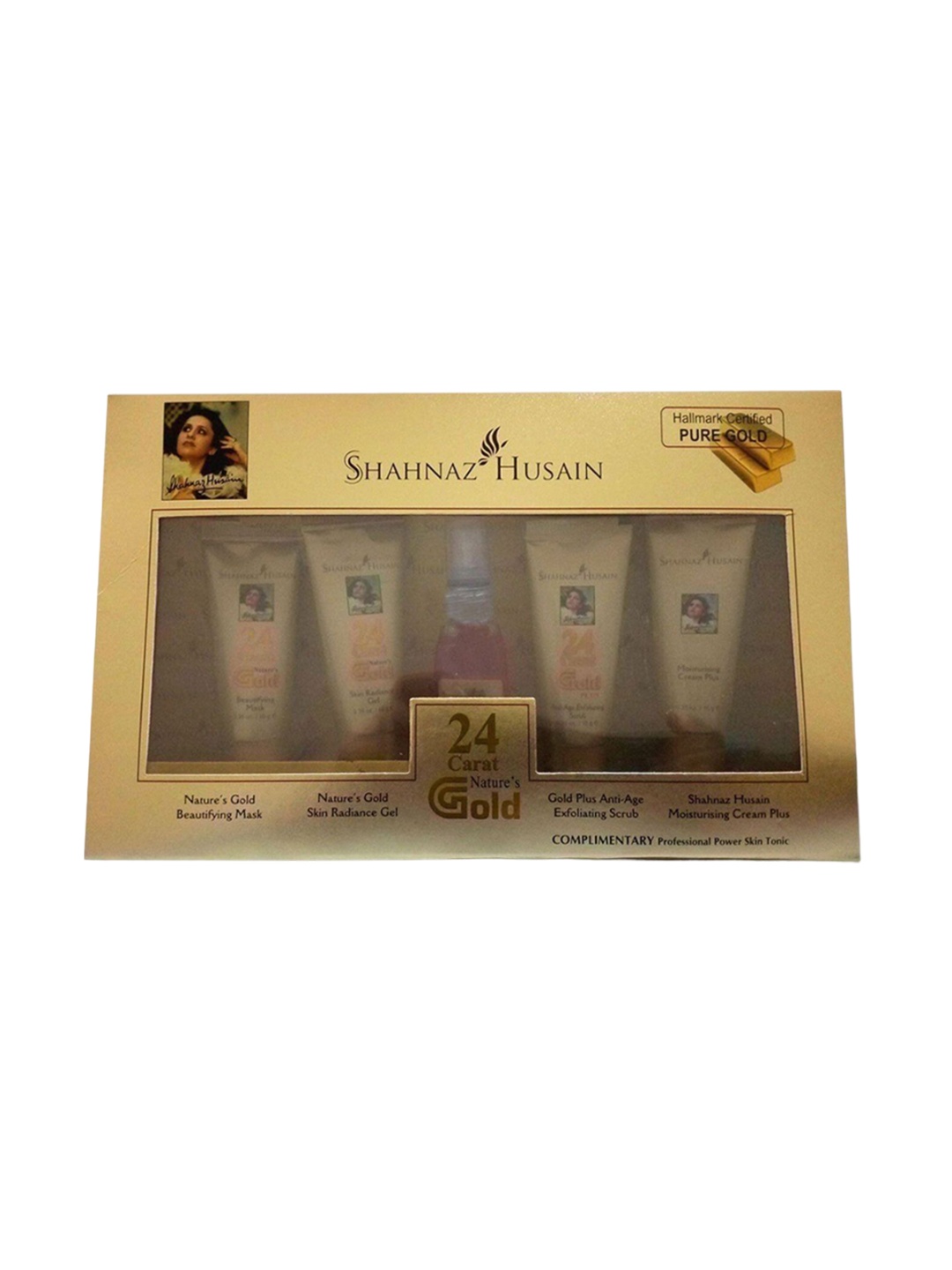 

Shahnaz Husain 24 Karat Gold Skin Radiance Facial Kit - 40g, Transparent