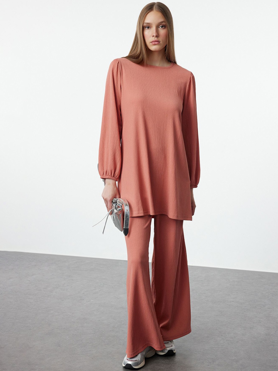 

Trendyol Tunic With Trousers, Rose