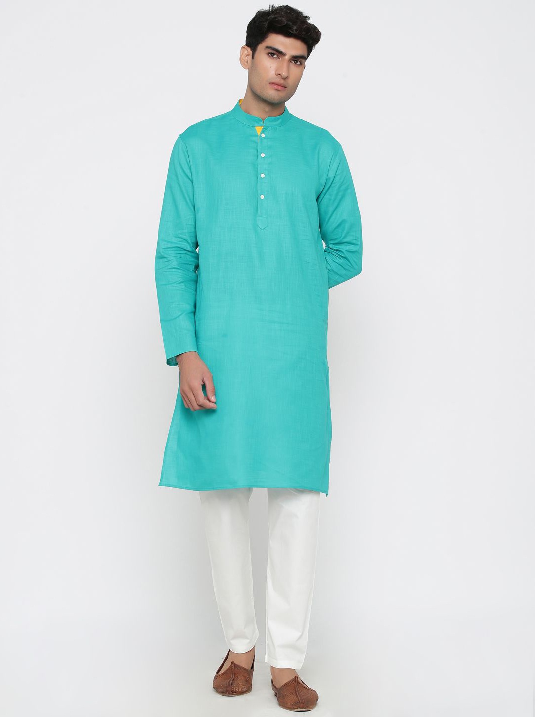 

Tistabene Mandarin Collar Straight Kurta, Blue