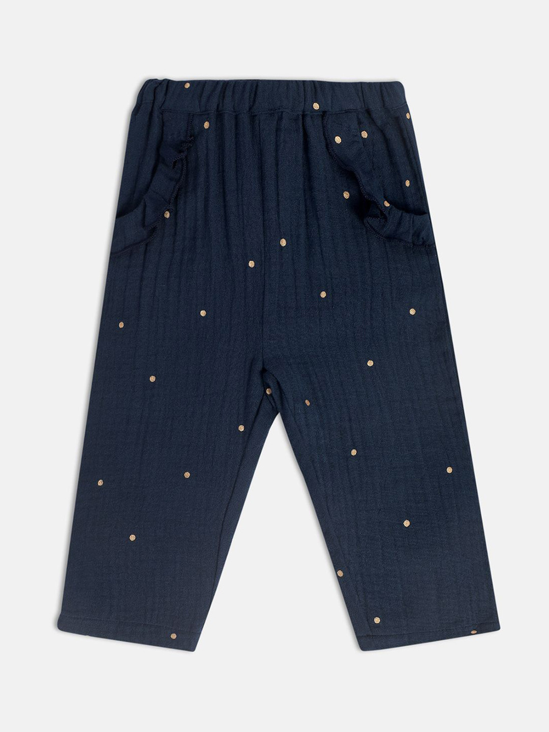 

MINI KLUB Girls Printed Trousers, Blue