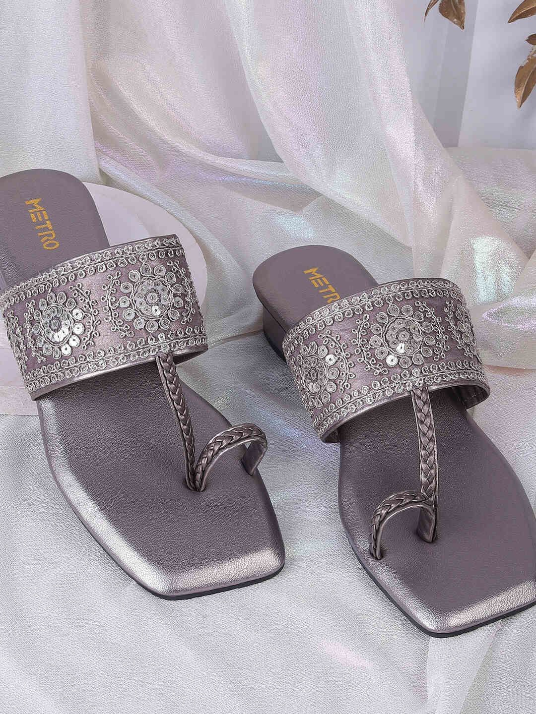 

Metro Embellished Wedge, Metallic