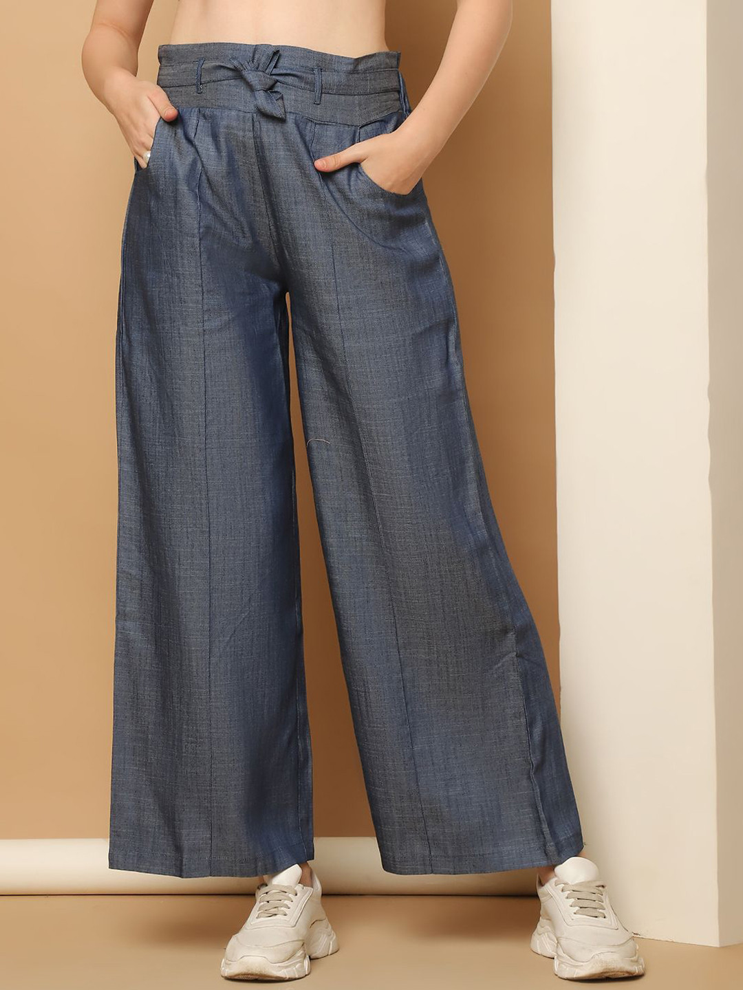 

Purple State Women Trousers, Blue