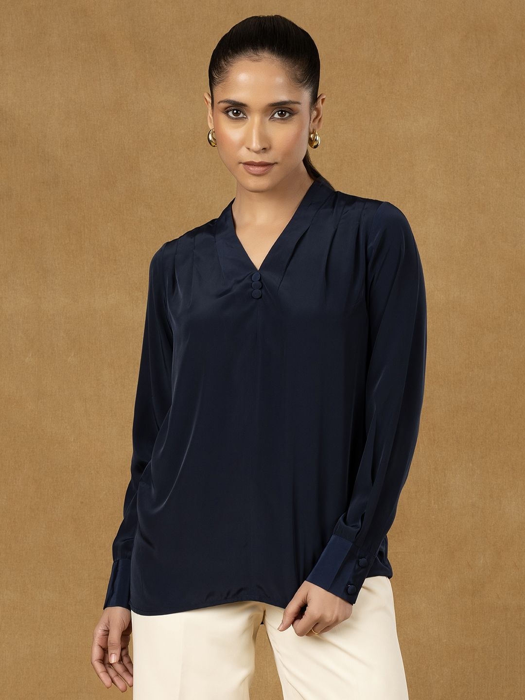 

PowerSutra Satin Top, Navy blue