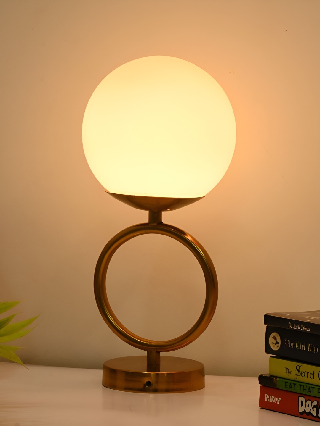

Afast White Glass Contemporary Rectangle Table Lamp With Adjustable Cord