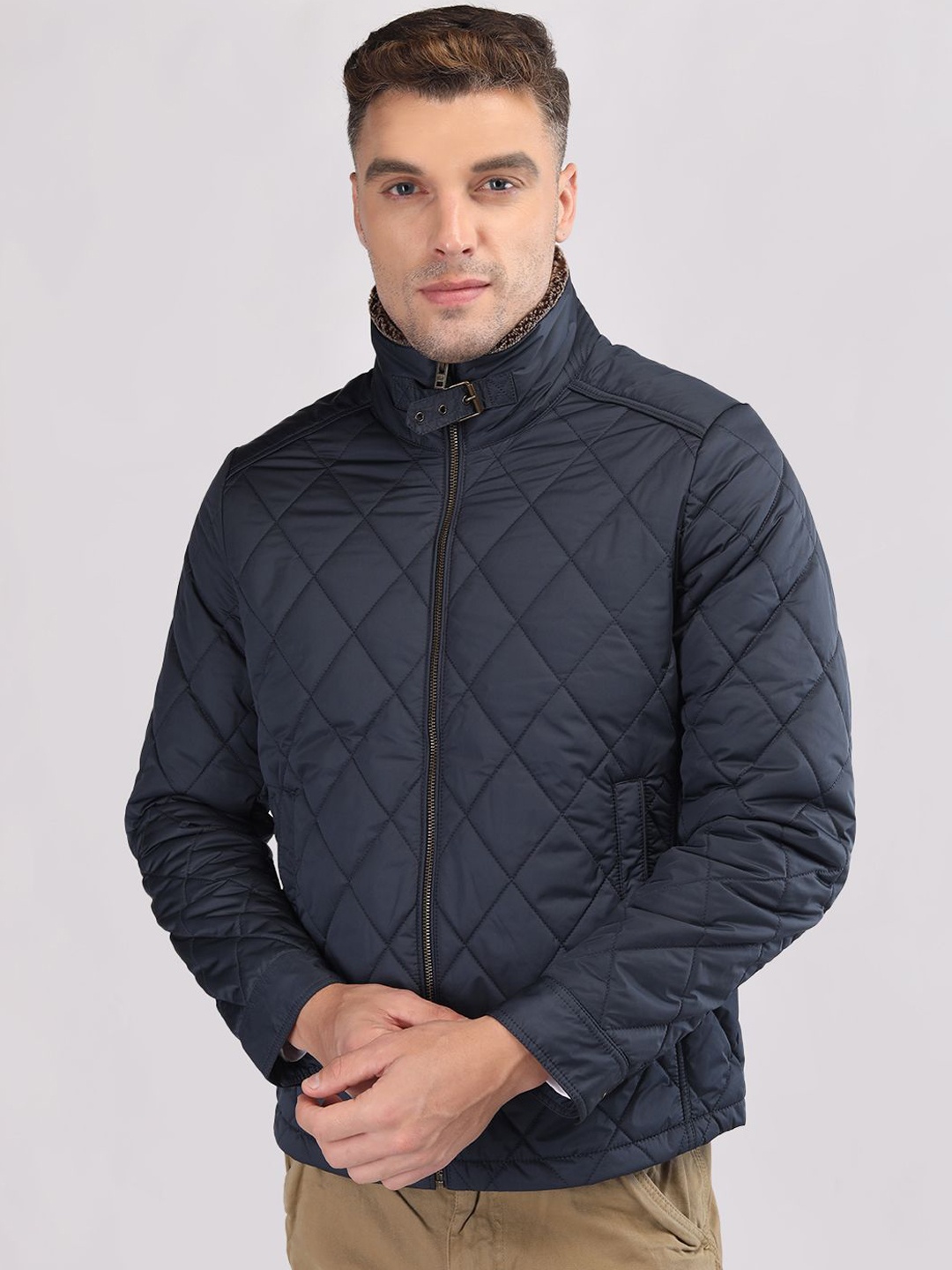 

LURE URBAN Men Outdoor Puffer Jacket, Navy blue