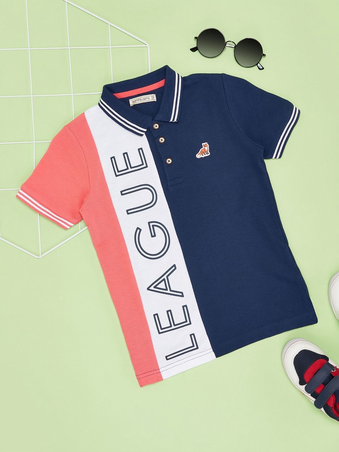

Pantaloons Junior Boys Applique T-shirt, Peach