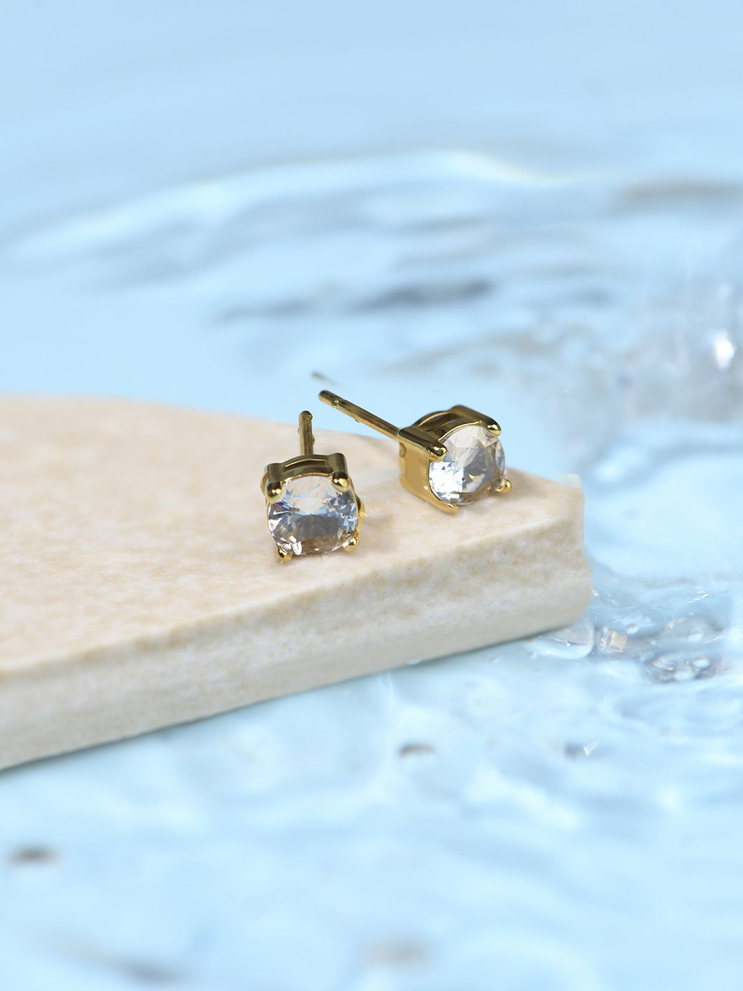 

Accessorize Gold-Plated Cubic Zirconia Studded Circular Studs