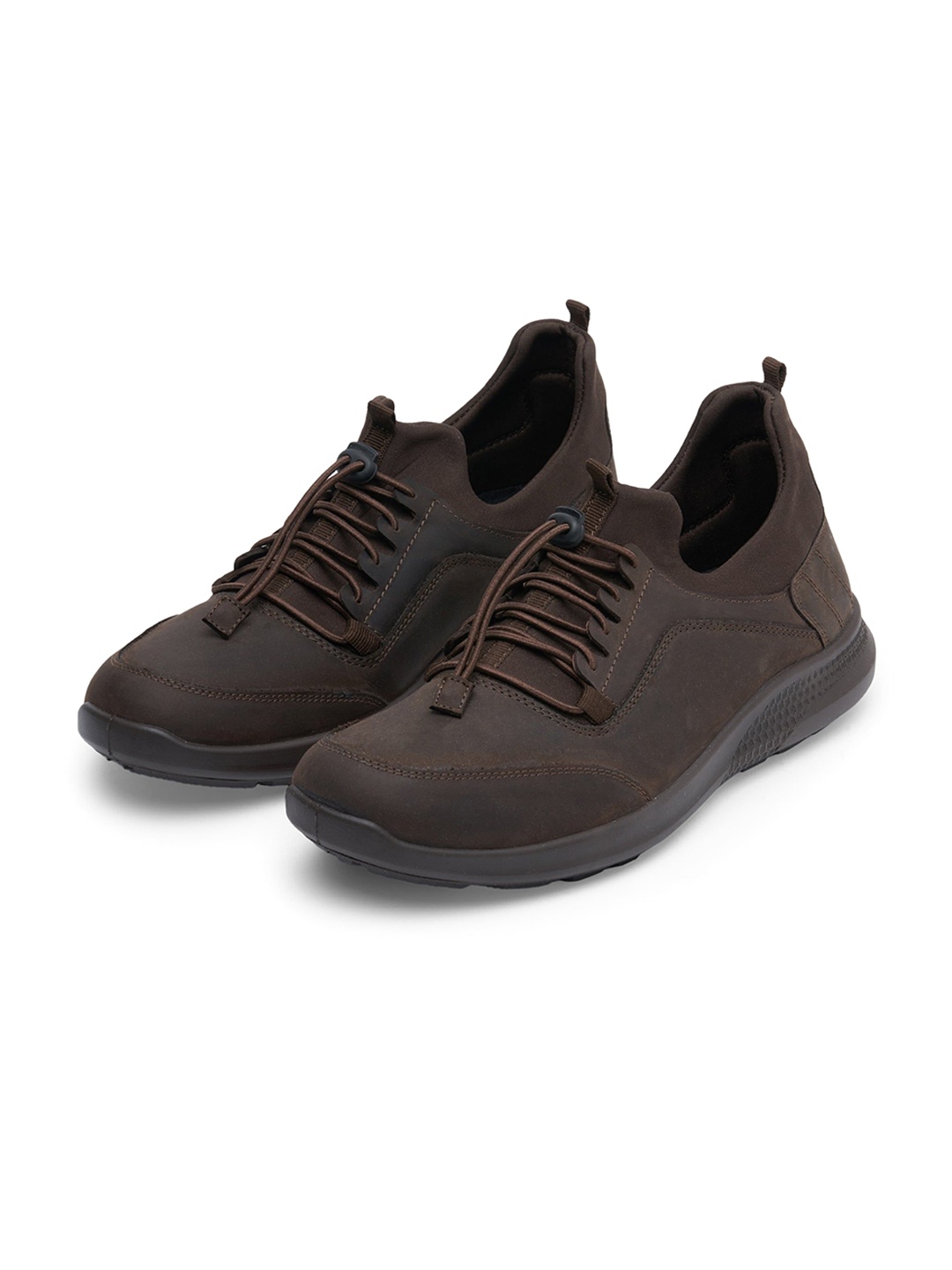 

ERGON Men Leather Sneakers, Brown