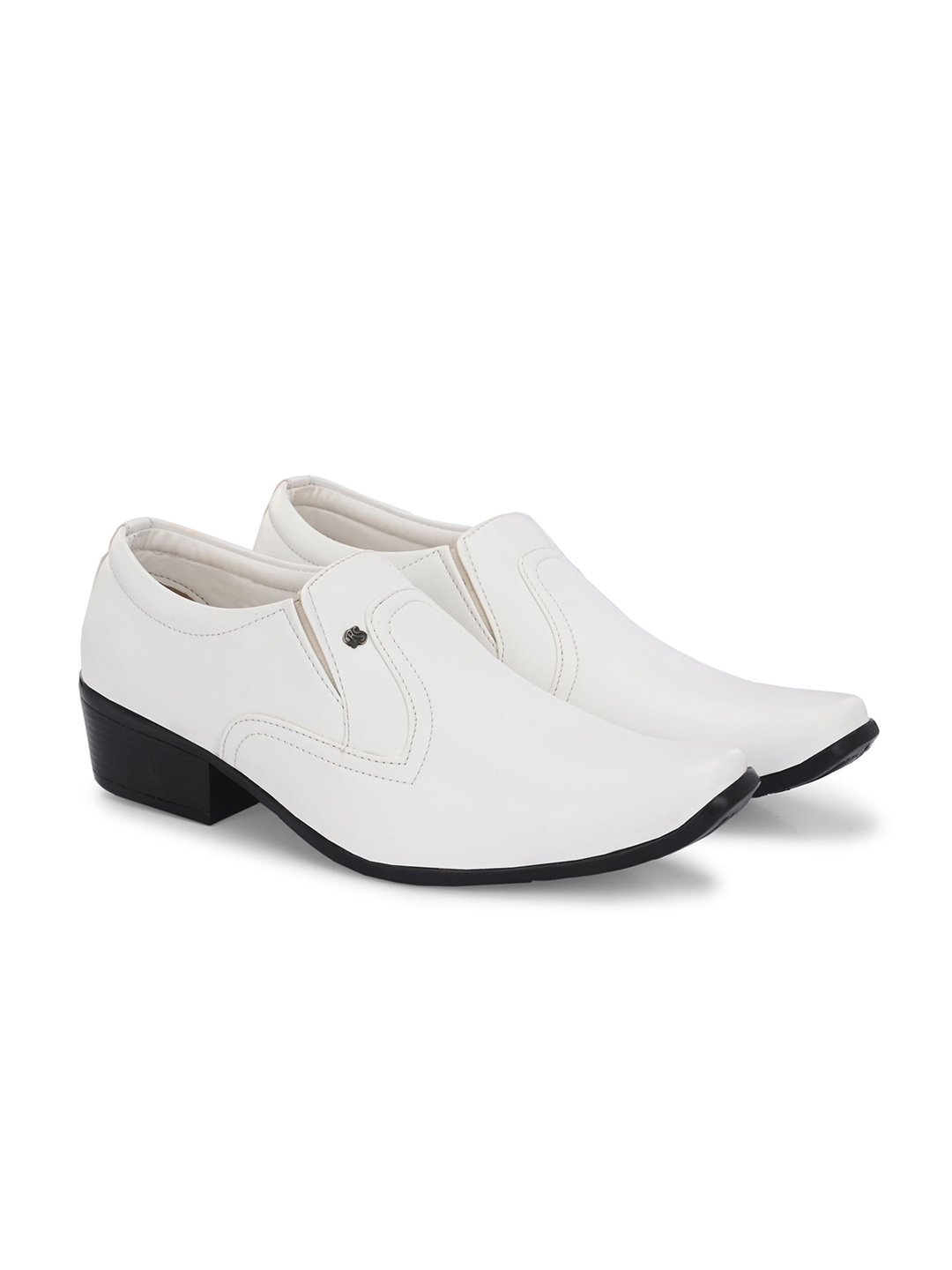 

SHOE DAY Men Solid Formal Slip-Ons, White