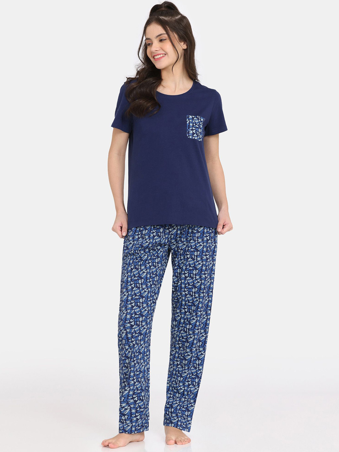 

Rosaline by Zivame Women Night suit, Blue