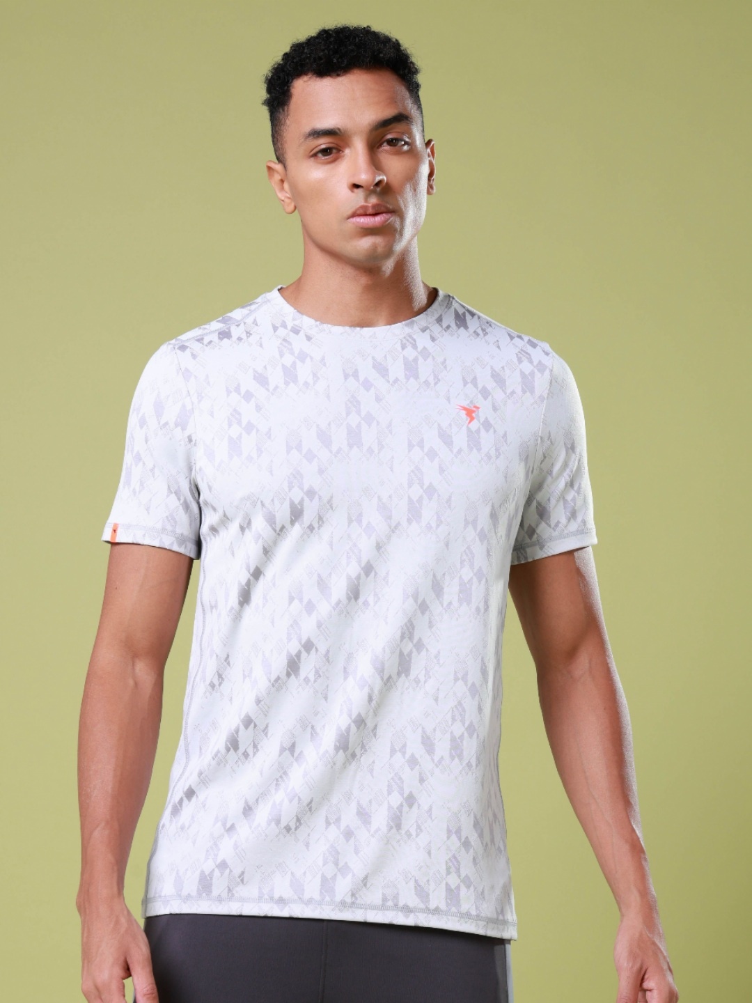 

Technosport Men UPF50 Slim Fit T-shirt, Grey