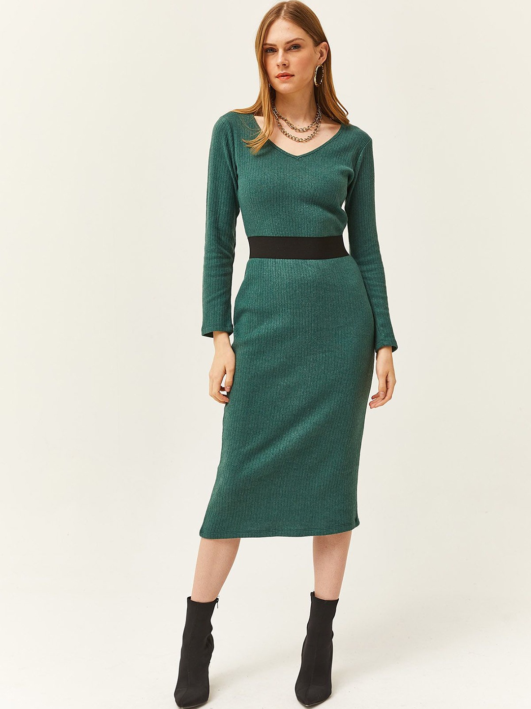 

Olalook Sheath Midi Dress, Green