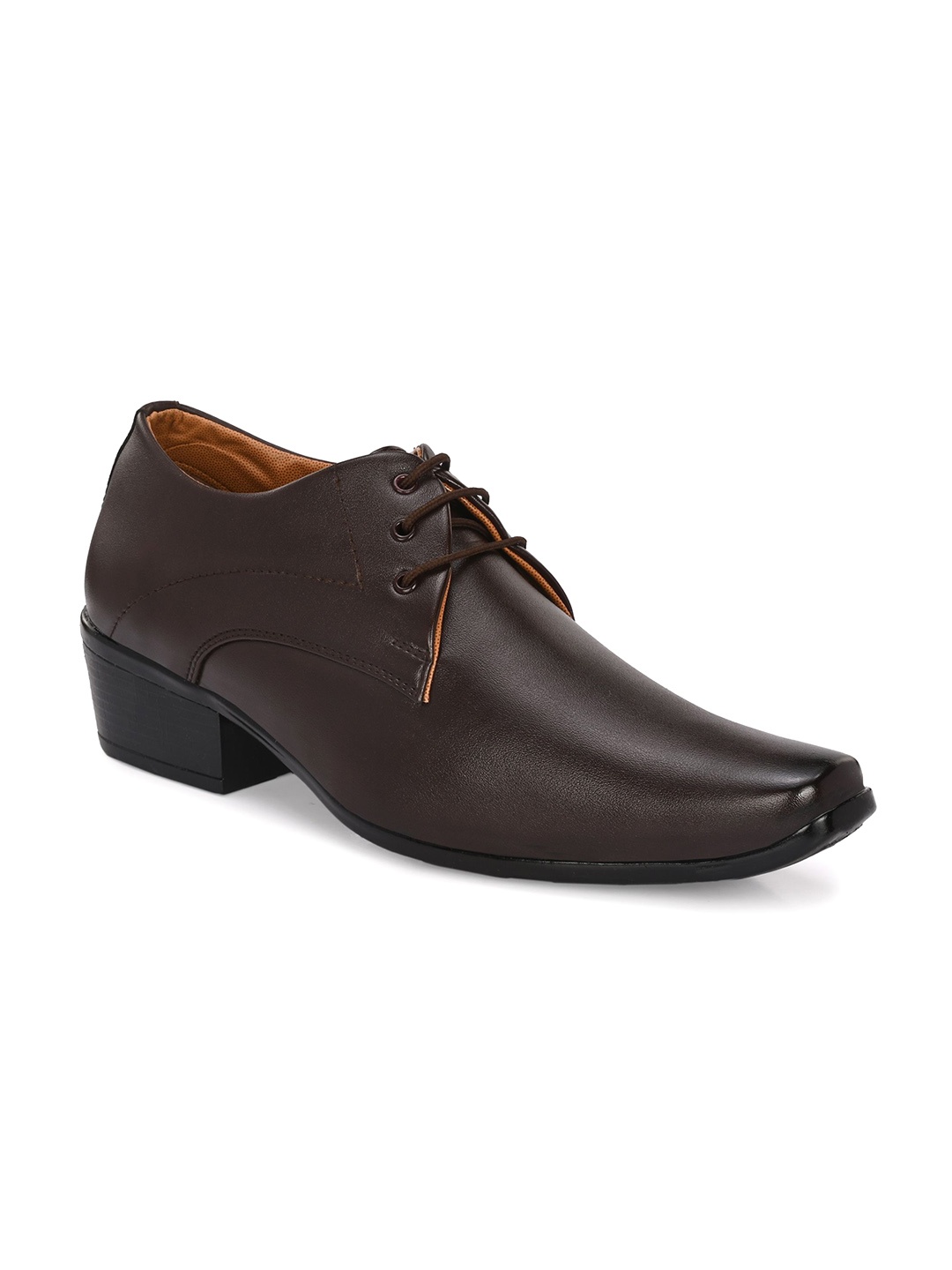 

SHOE DAY Men Synthetic Leather Lace ups Formal Derbys, Brown