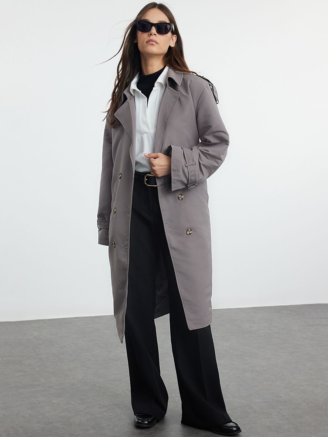 

Trendyol Longline Over Coats, Grey