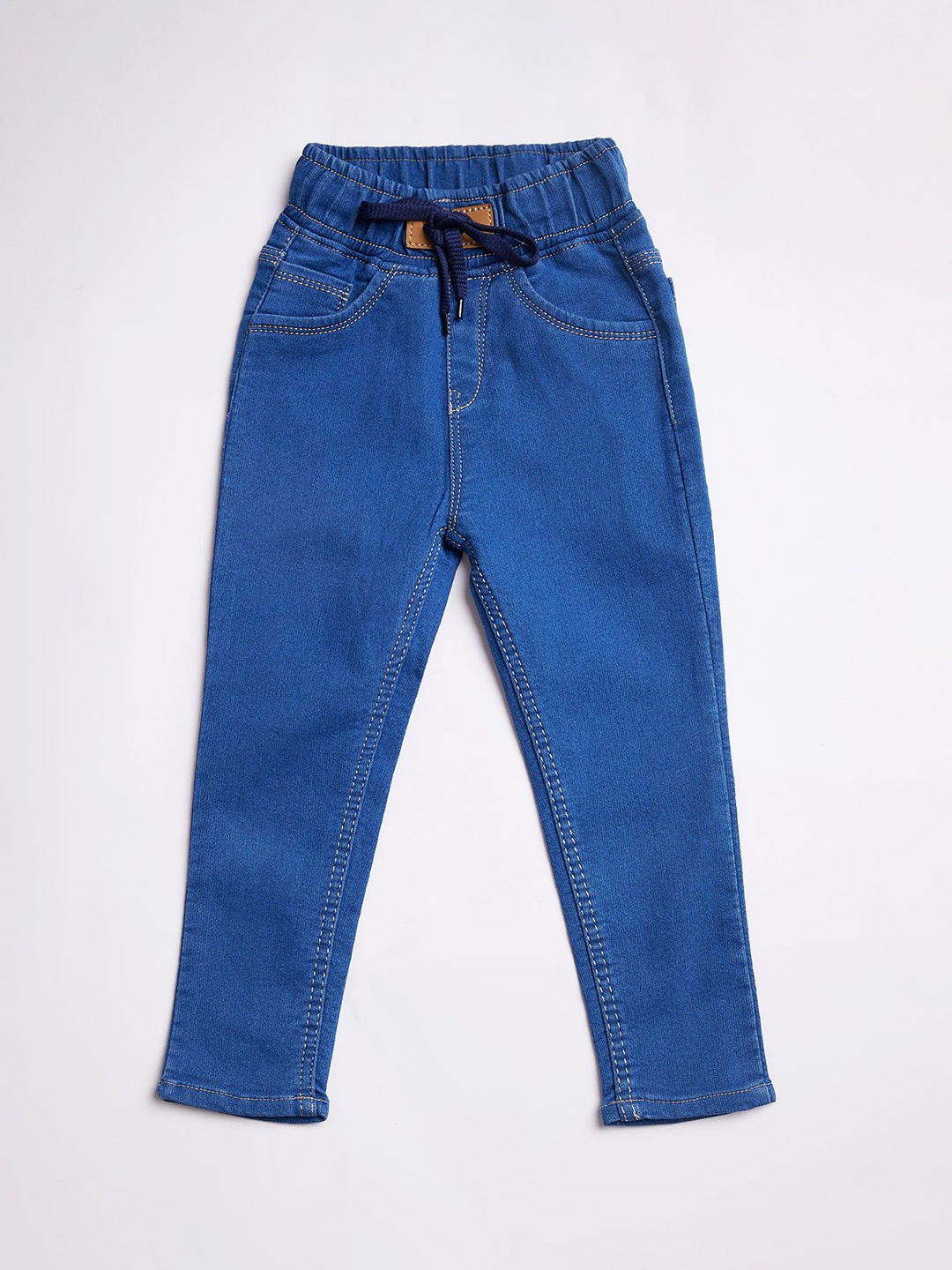 

F2M Girls Jean Slim Fit High-Rise Embroidered Jeans, Blue