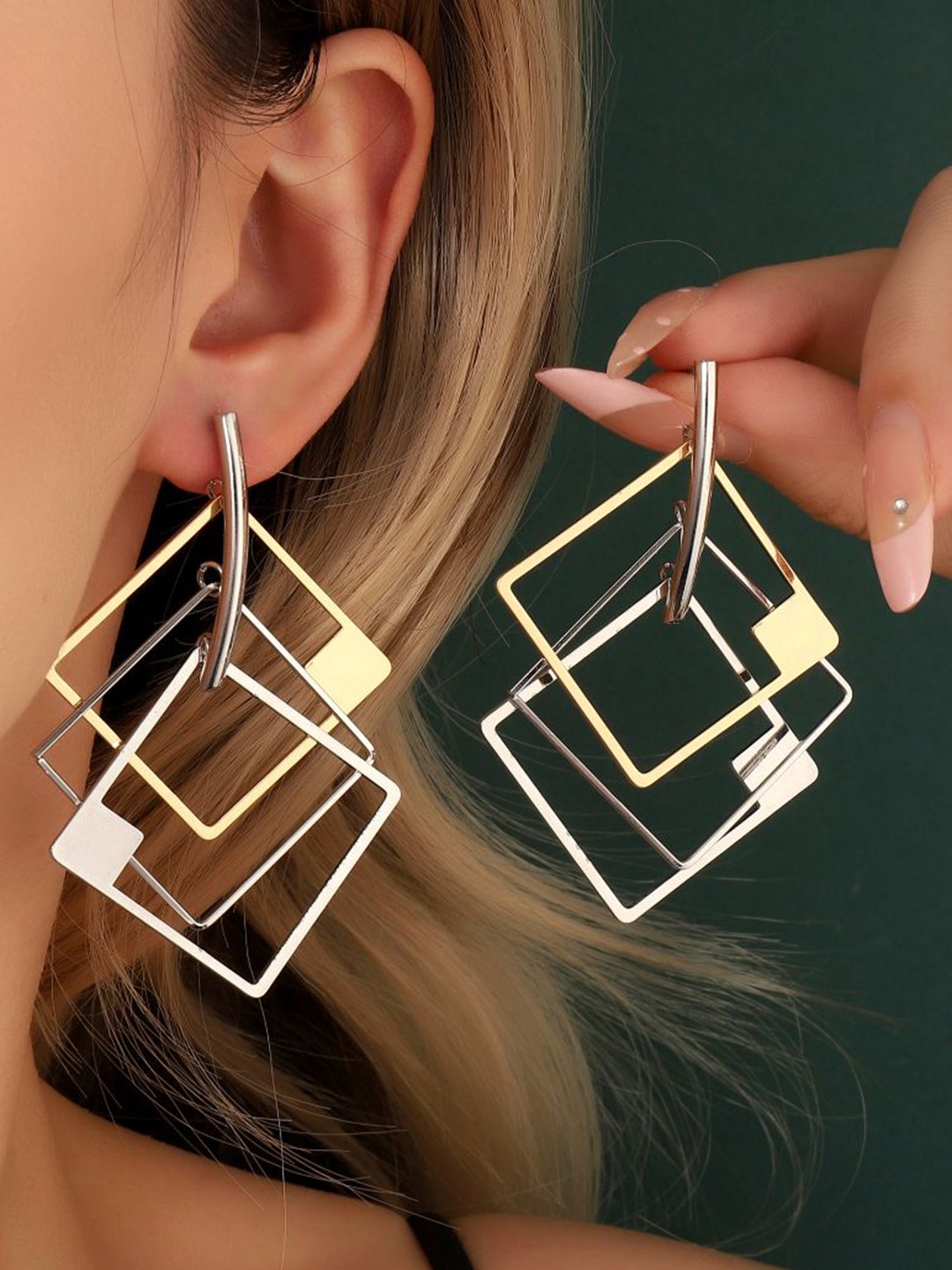 

SALTY Zest Luxury Contemporary Drop Earrings, Gold