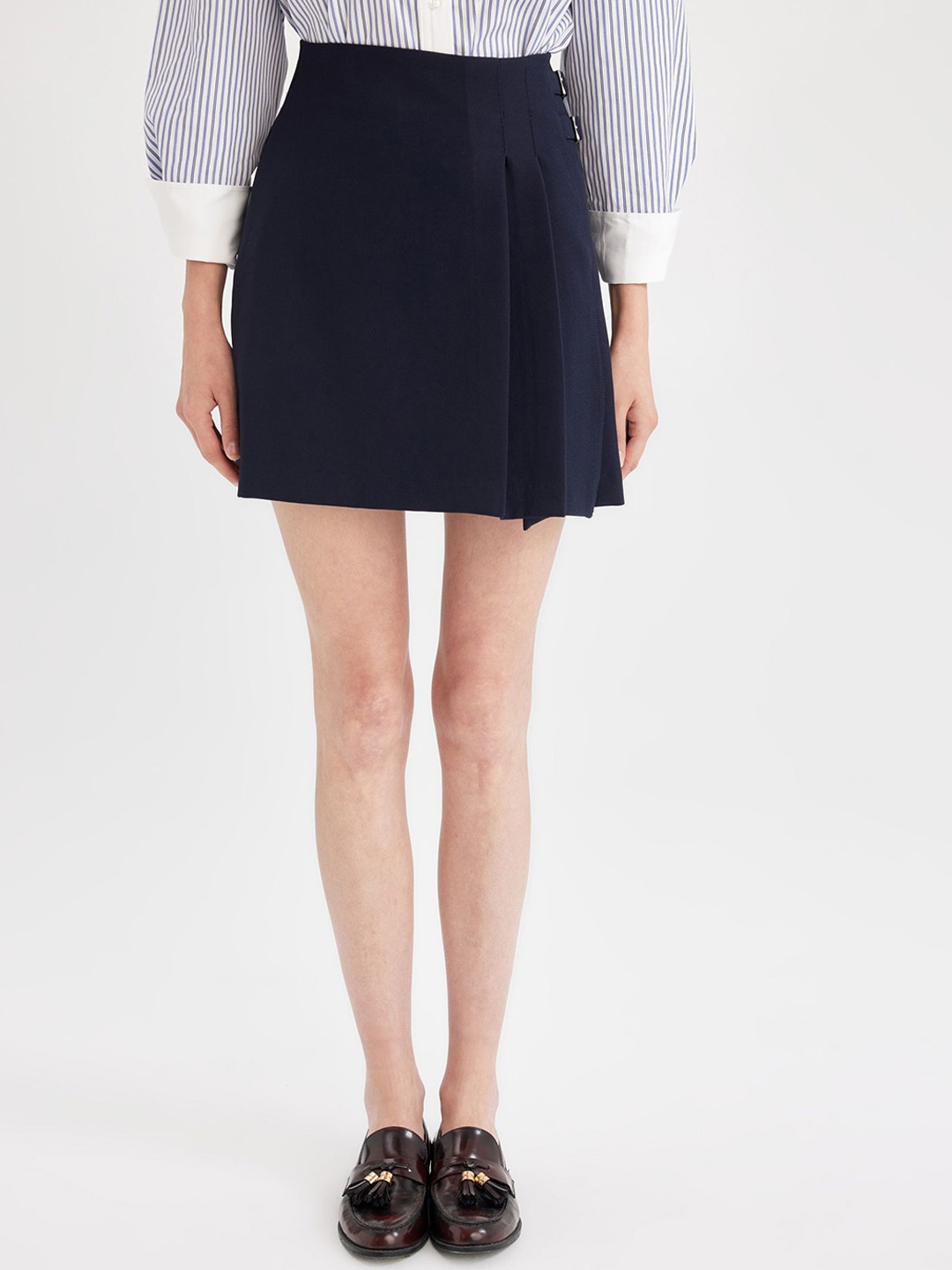 

DeFacto A-Line Mini Skirt, Navy blue