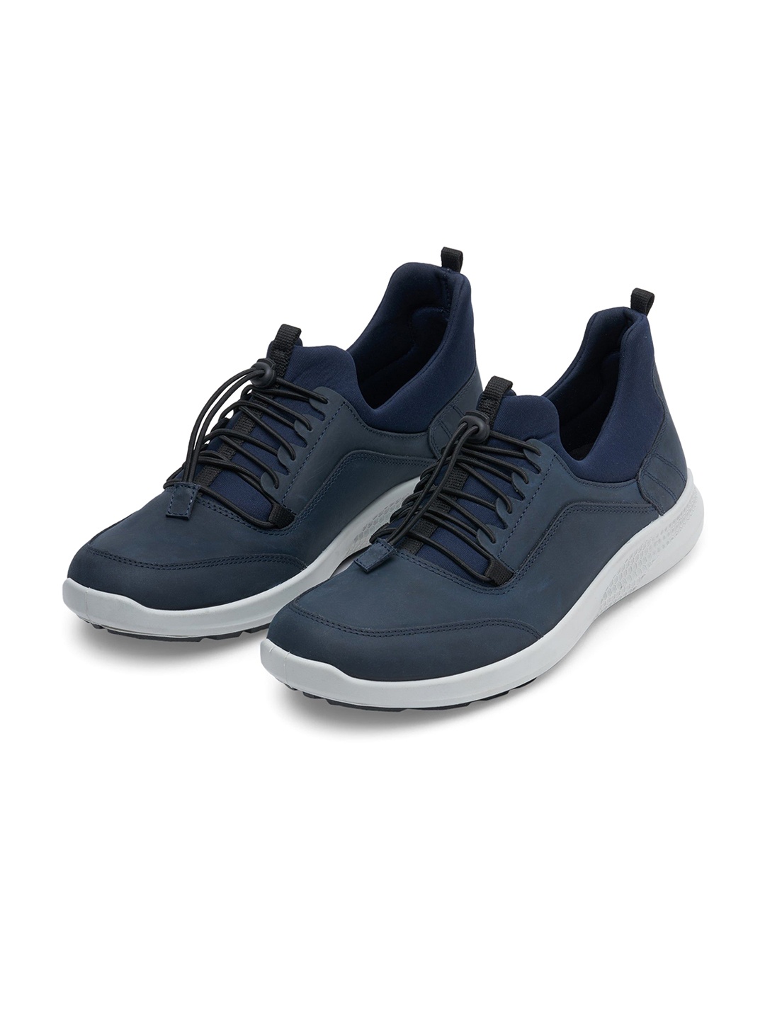 

ERGON Men Leather Sneakers, Navy blue