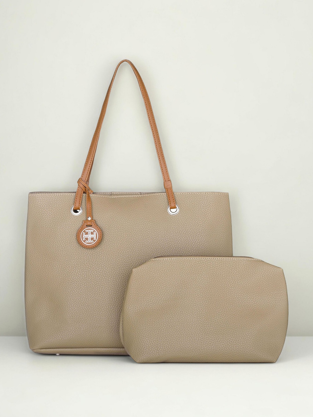 

Toteteca PU Structured Shoulder Bag, Tan