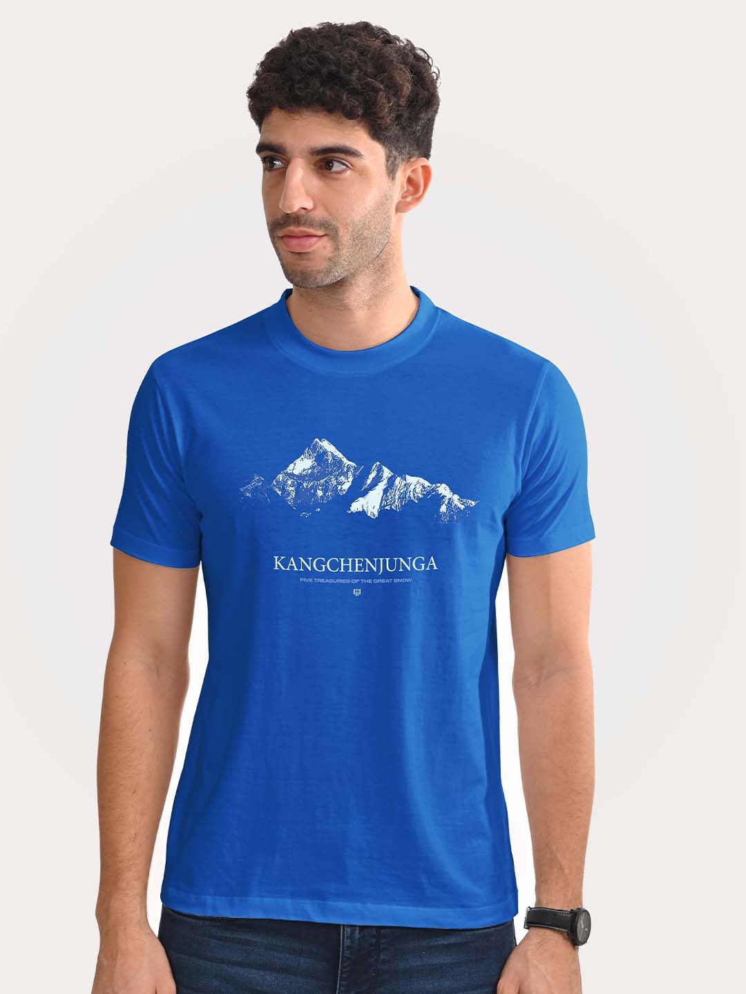 

Aero Armour Unisex Typography Printed T-shirt, Blue
