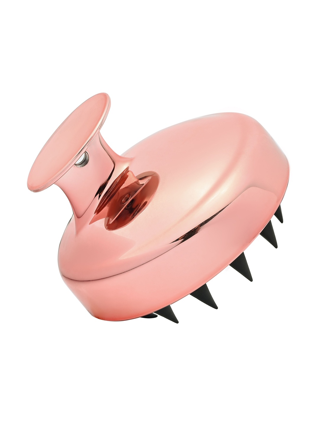 

MIKAMI Soft & Thick Silicone Bristles Scalp Massager Brush, Rose gold