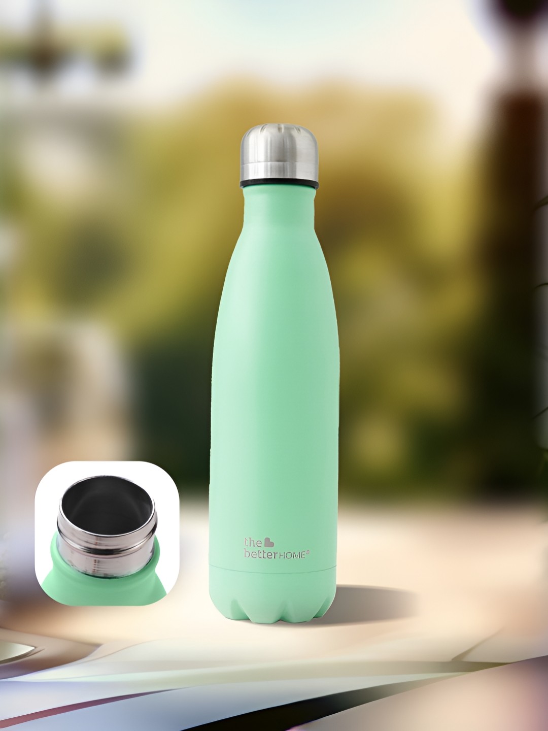 

The Better Home Green Stainless Steel Double Wall Vacuum Water Bottle 1L
