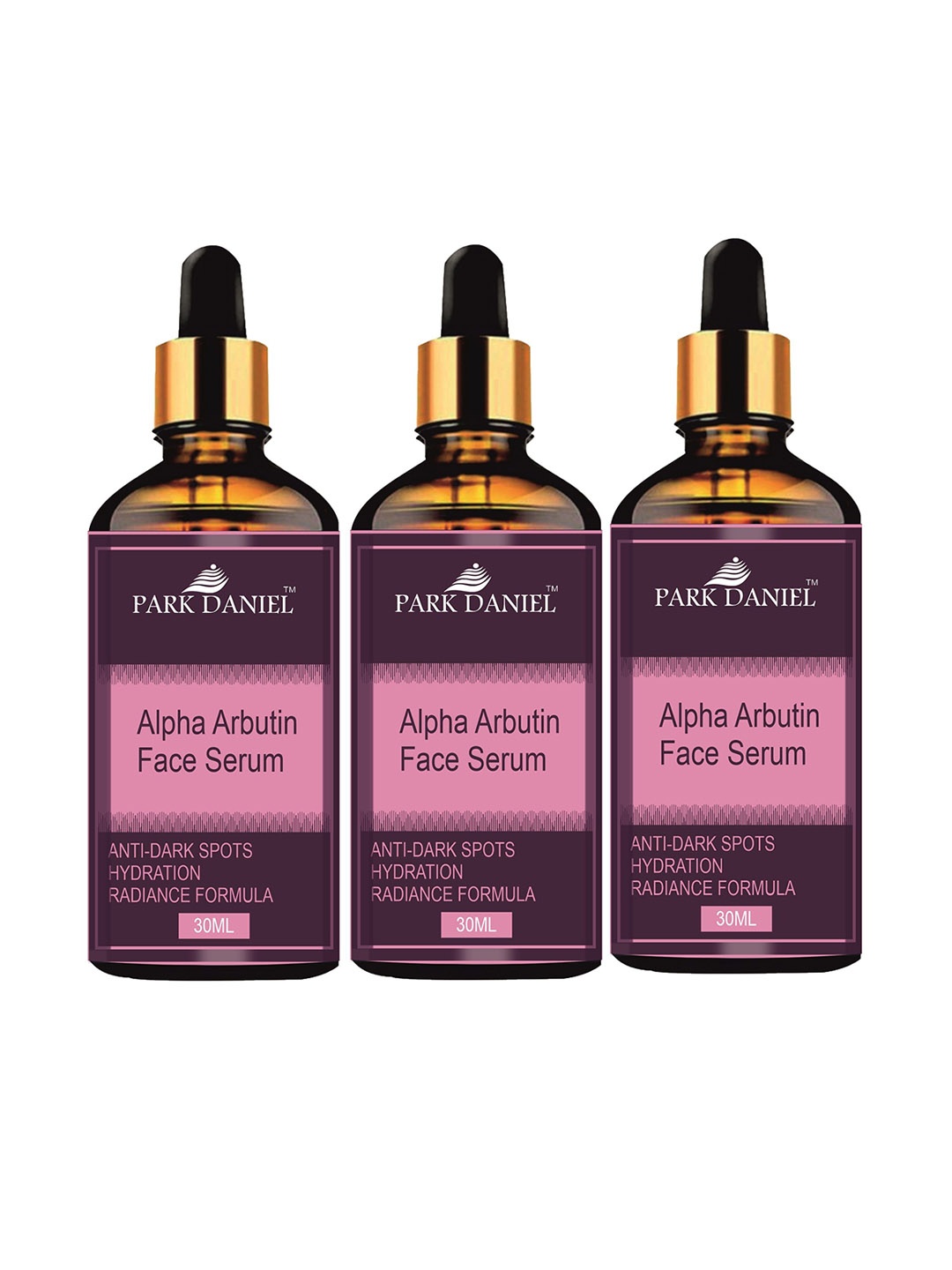 

Park Daniel Set Of 3 Alpha Arbutin Face Serum-30ml, Transparent