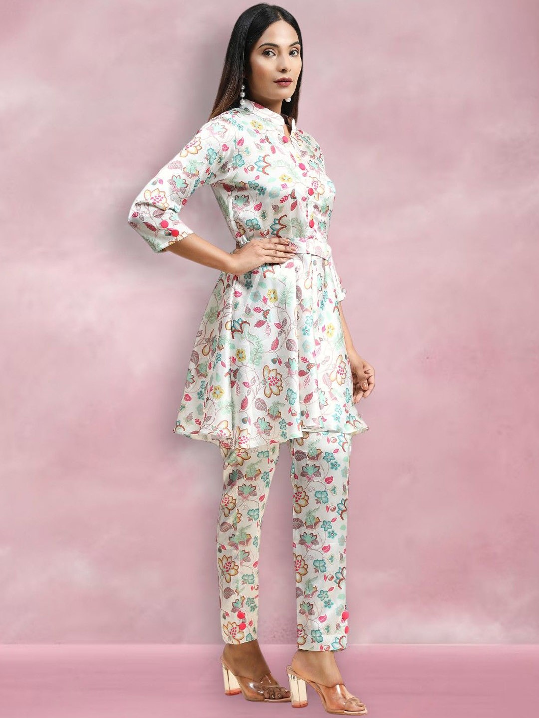 

Growish Printed Tunic & Trouser Co-Ords, White