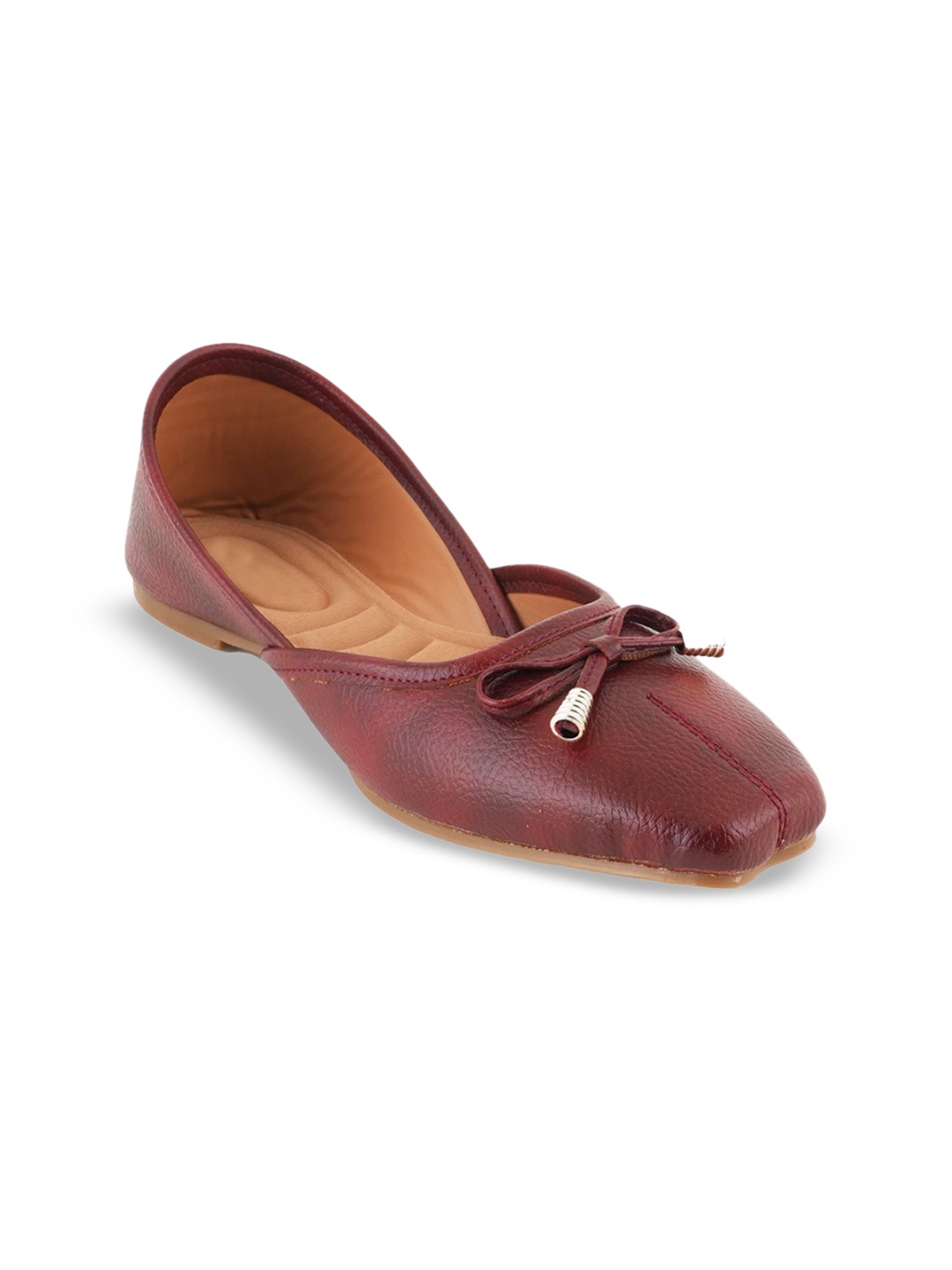 

Style Shoes Women PU Slip-On Mojaris Flats, Maroon