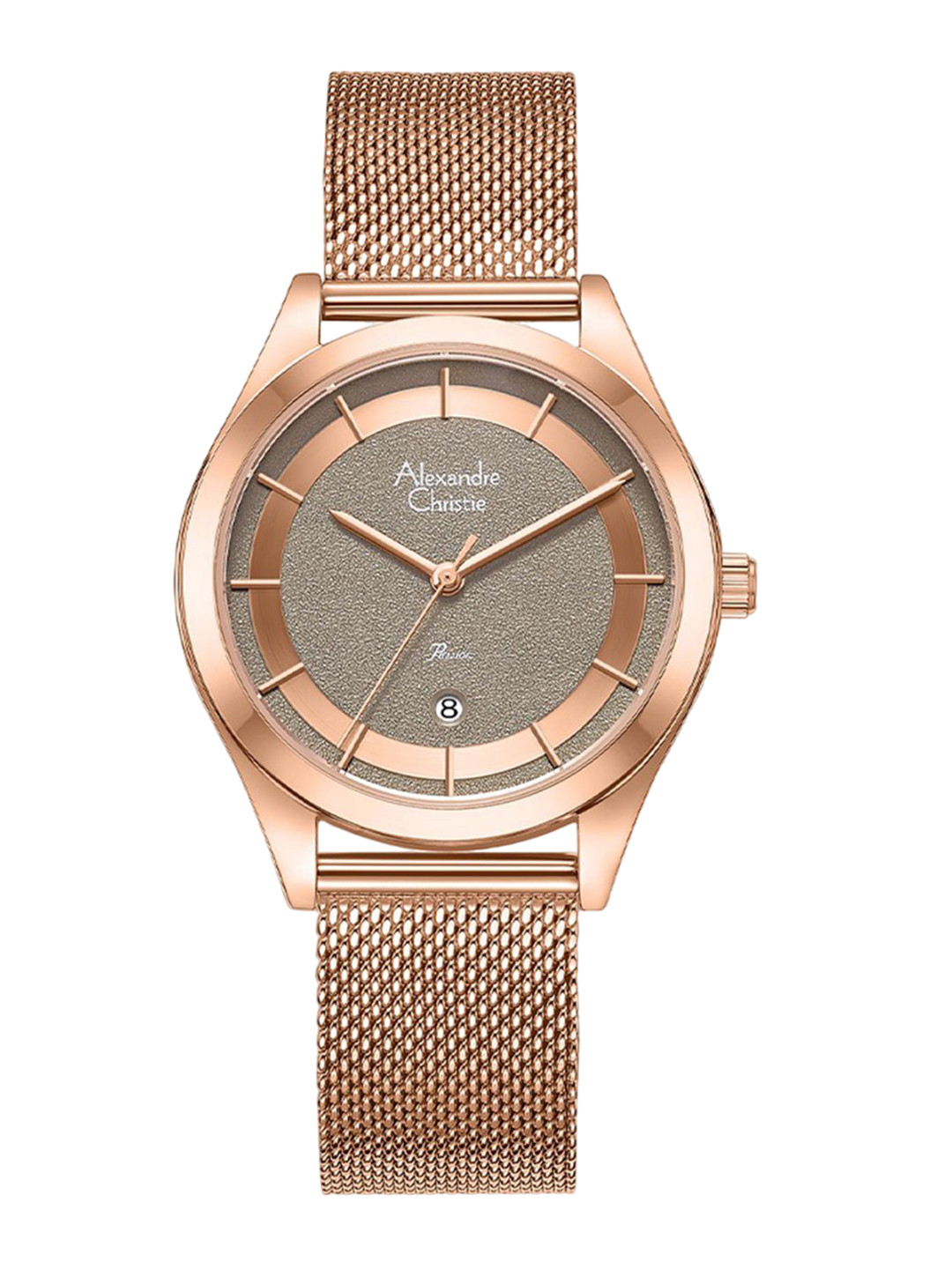 

Alexandre Christie Women Dial & Stainless Steel Bracelet Style Straps Analogue Watch 2B43LDBRGBO, Rose gold