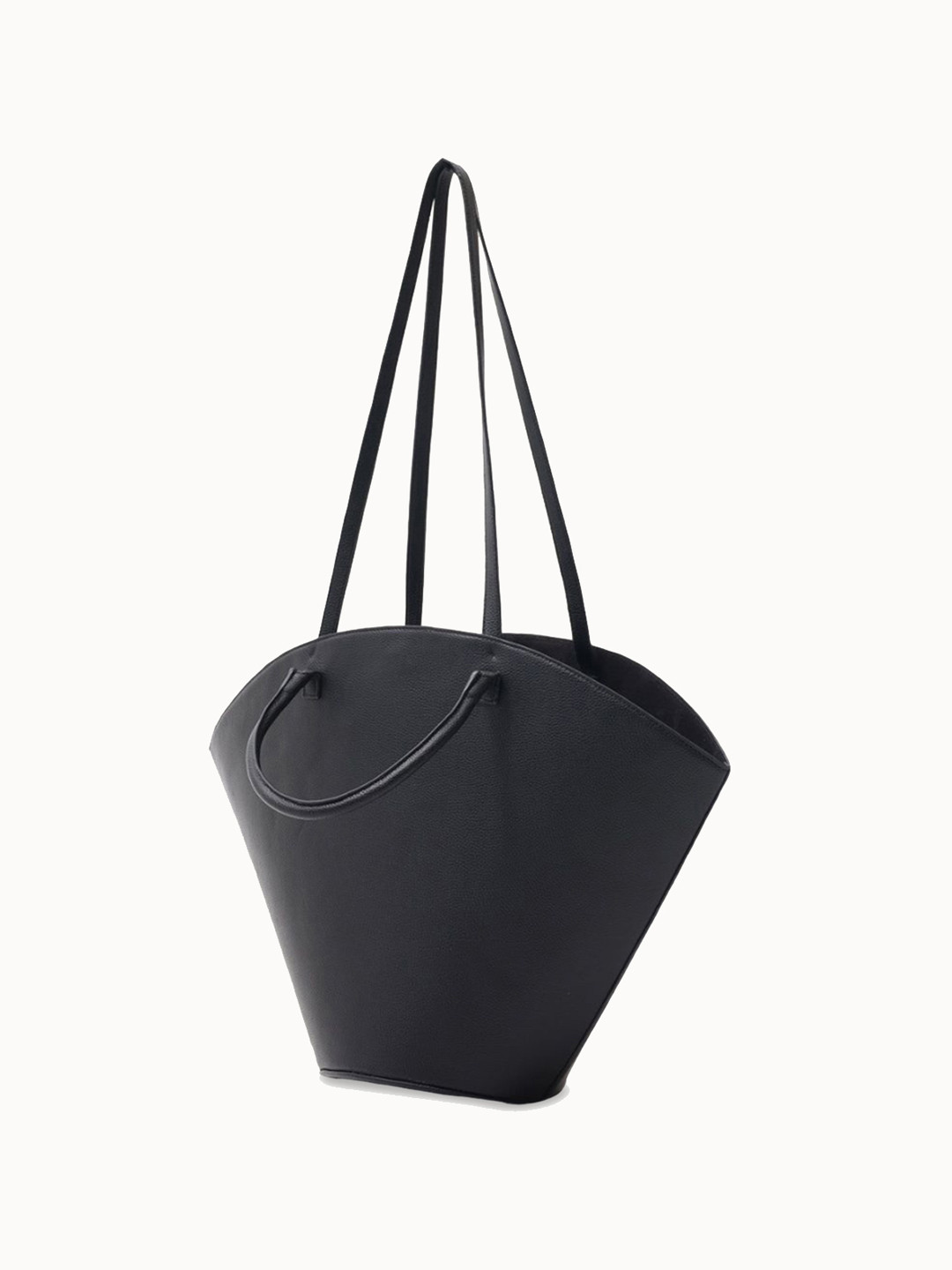 

CARRY CITY Textured Oversized Bucket Tote Bag with Quilted, Black