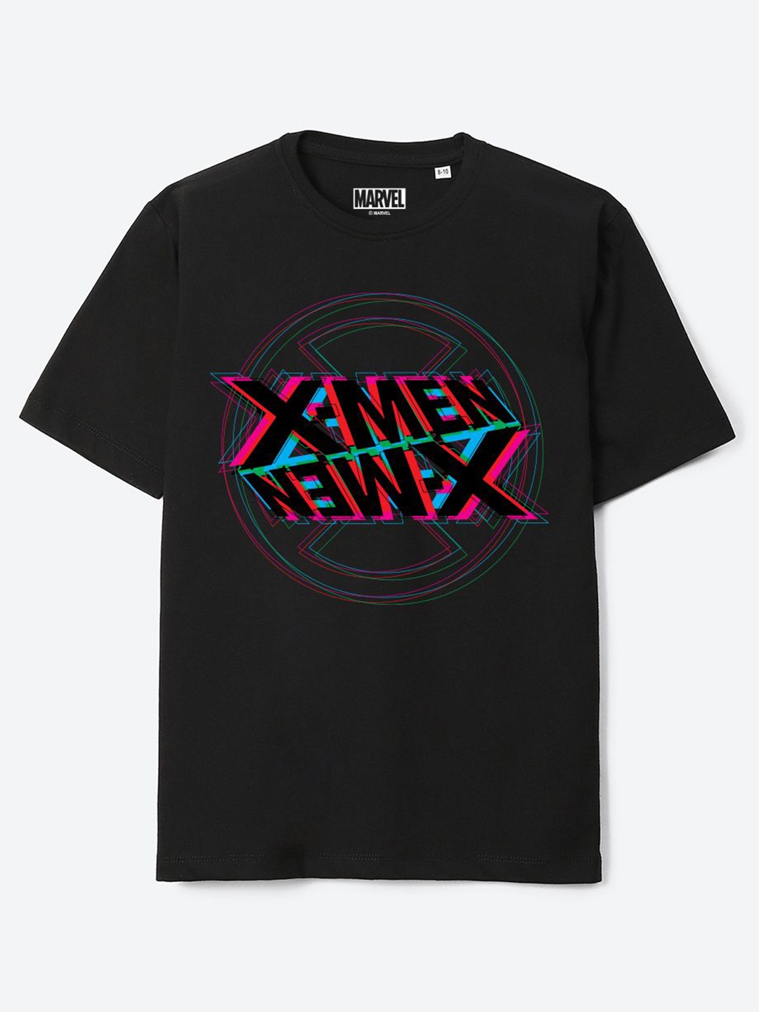 

YK Marvel Boys Avengers Printed Pure Cotton T-shirt, Black