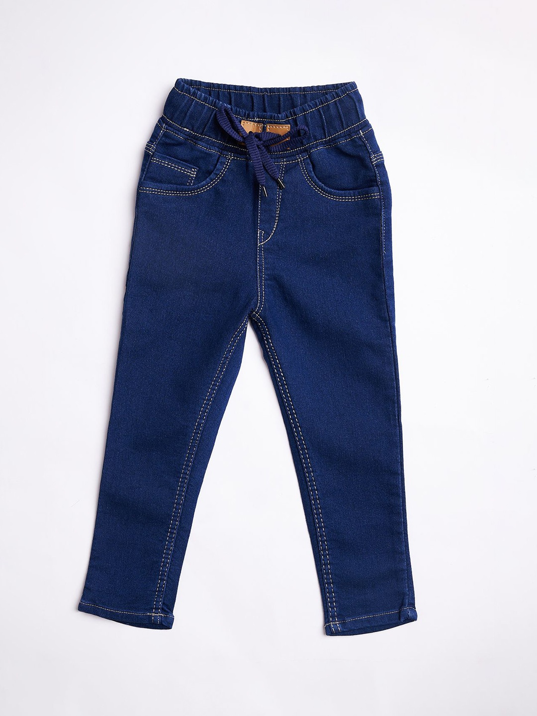 

F2M Girls Slim Fit High-Rise Embroidered Jeans, Blue