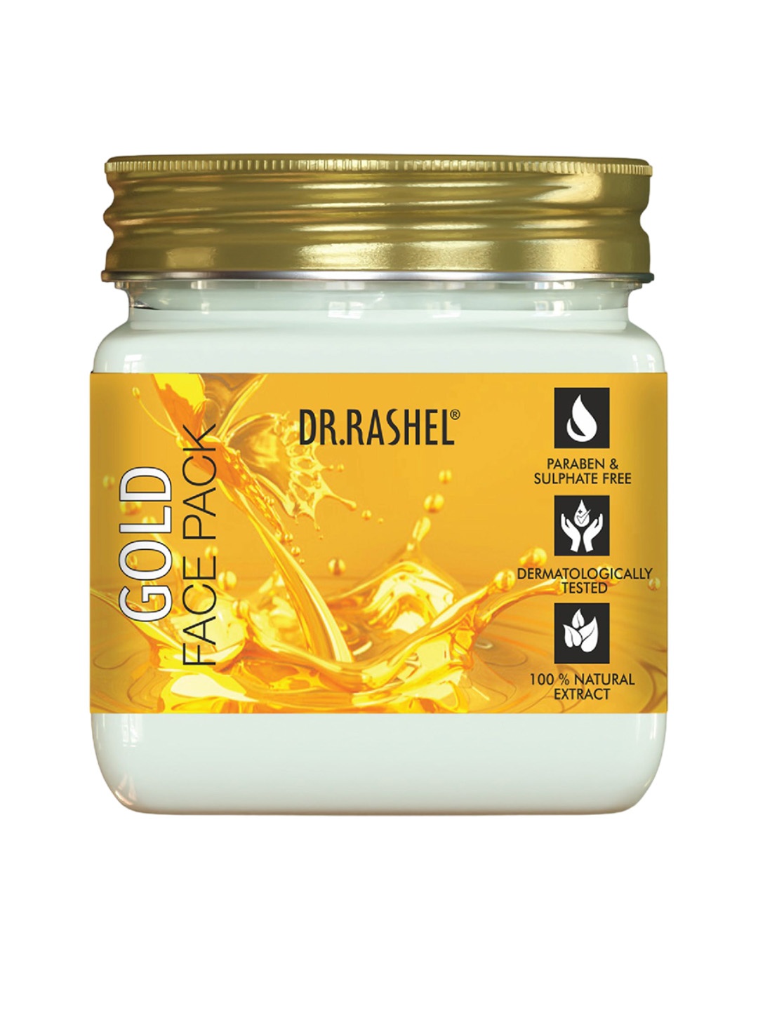 

DR.RASHEL Gold Face Pack For Deep Cleansing - 380ml, Yellow