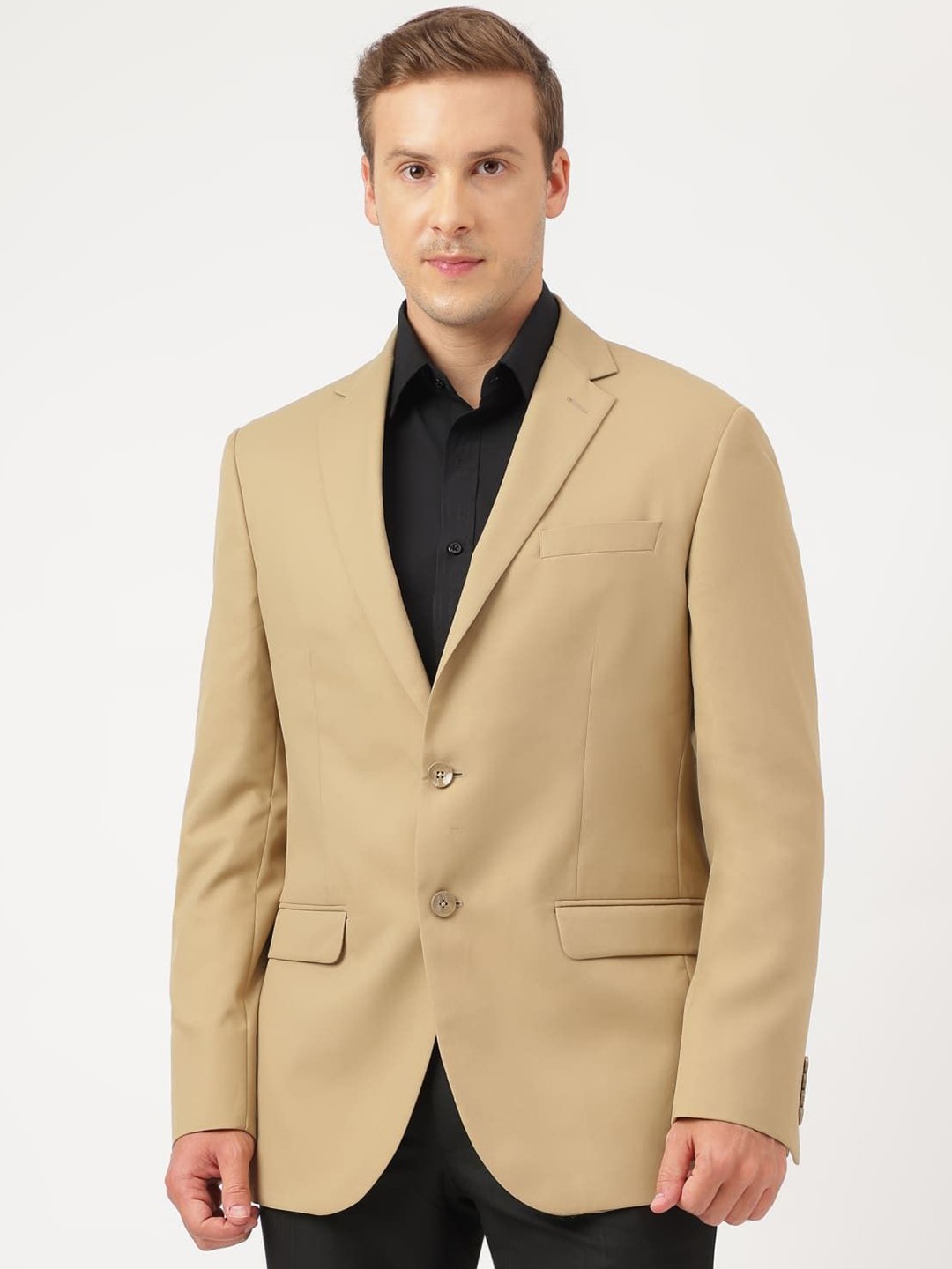 

Marks & Spencer Notch Lapel Formal Single Breasted Blazer, Brown