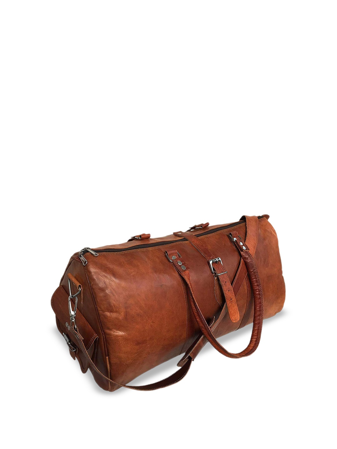 

PRANJALS HOUSE Large Casual Duffel Bag, Brown