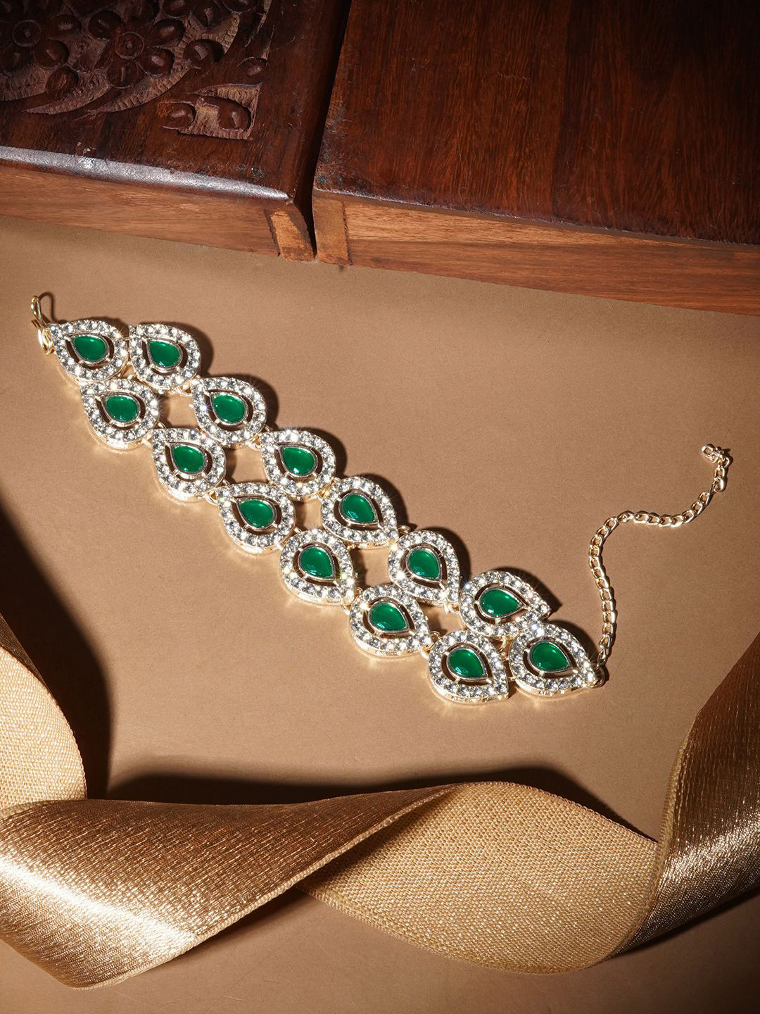 

TEEJH Viaara Silver-Plated Silver Wraparound Bracelet