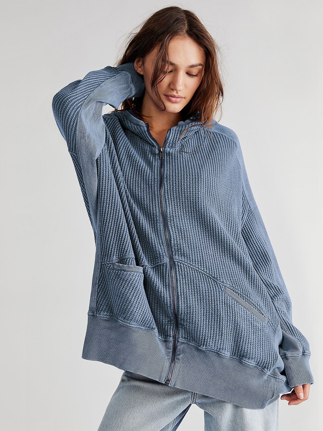 

HERE&NOW Women Sweatshirt, Blue