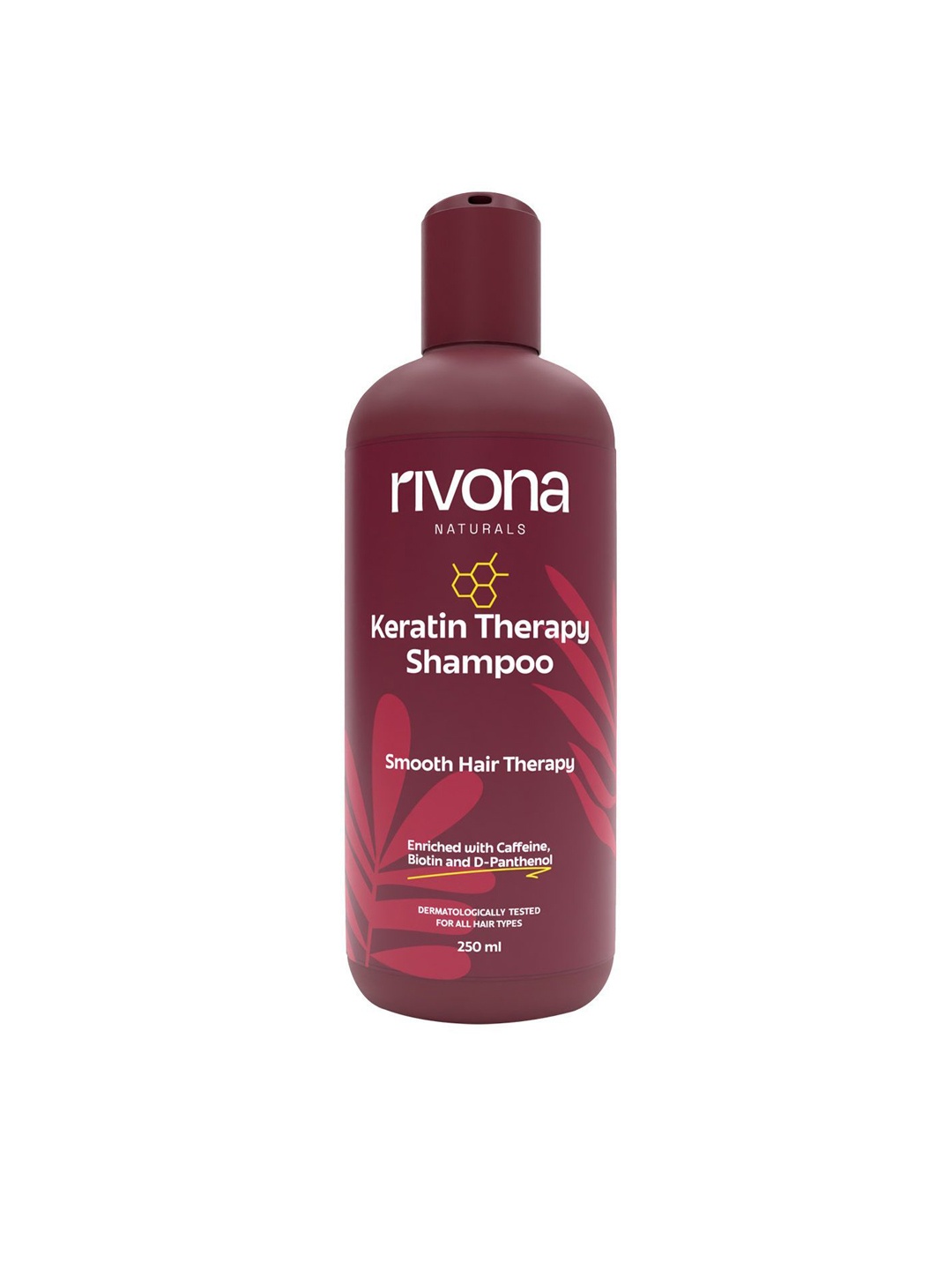 

Rivona Naturals Keratin Therapy Shampoo- 250 ml, Maroon