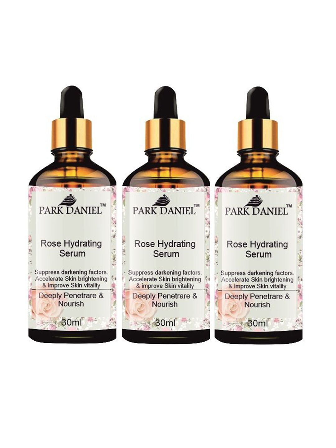 

Park Daniel Set Of 3 Rose Hydrating Face Serum- 30ml Each