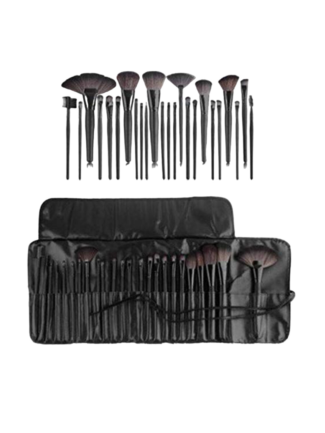 

YELGO Set Of 24 Makeup Brushes With Pouch, Black