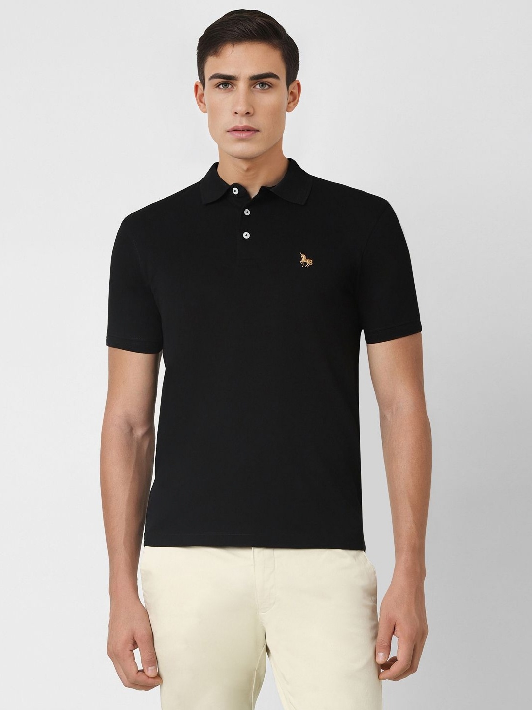 

Van Heusen Sport Men Polo Collar T-shirt, Black
