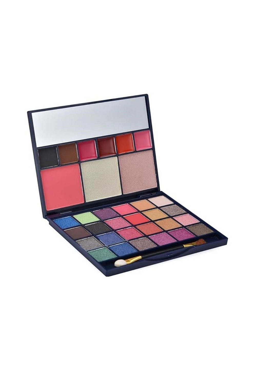 

YELGO Eyeshadow With brush Contour Highlighter Lip color & Blusher With 33 Shades -35g, Multi
